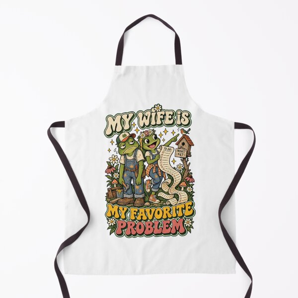 Item preview, My Wife Is My Favorite Problem - Vintage Frog DIY Humor designed and sold by BumbleBloom7.