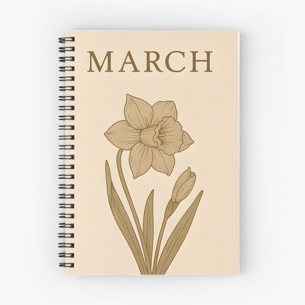 Item preview, March Daffodil Birth Flower, Vintage Botanical Floral Wall Art designed and sold by NarjaShop.