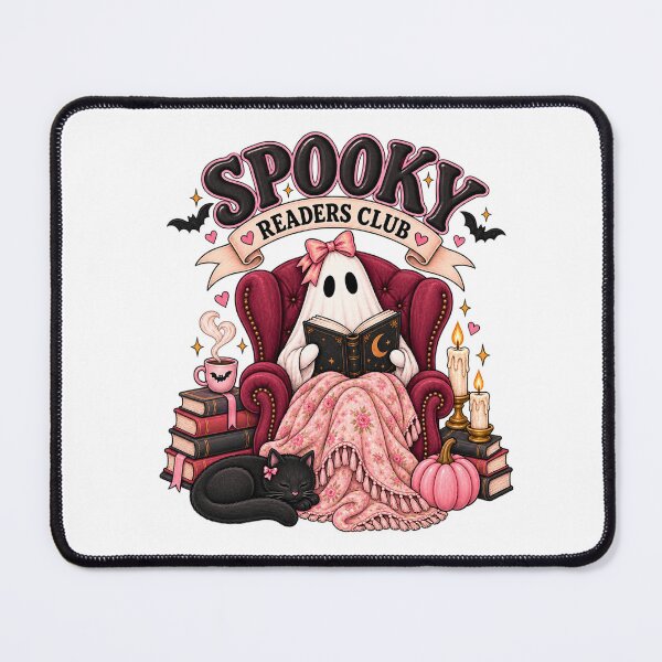 Item preview, Bookish Ghosty Reader - Spooky Readers Club designed and sold by Chaotically Cutee.