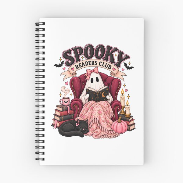Item preview, Bookish Ghosty Reader - Spooky Readers Club designed and sold by Chaotically Cutee.