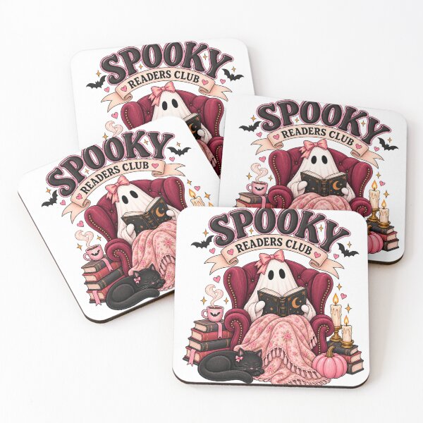 Item preview, Bookish Ghosty Reader - Spooky Readers Club designed and sold by Chaotically Cutee.