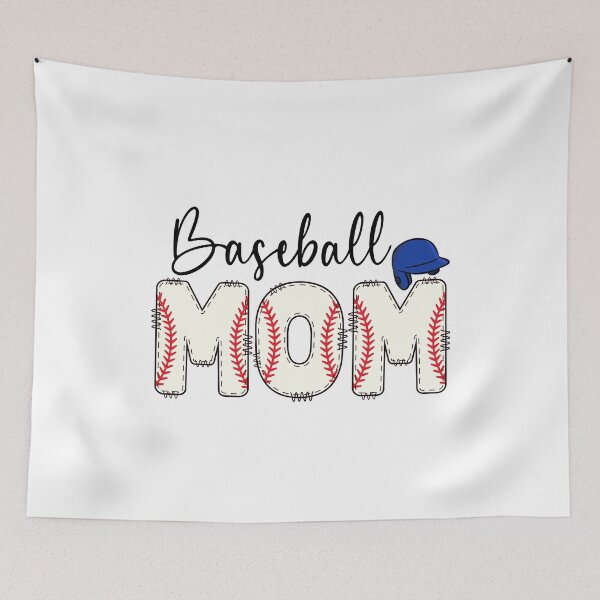 Item preview, Cute Baseball Mom Blue Batting Helmet Sports Mother designed and sold by drchzak.