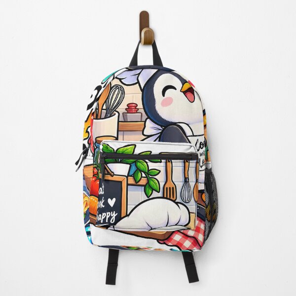 Item preview, Good Food Good Mood Penguin Chef Sticker | Cute Cooking Penguin | Foodie Kitchen Sticker | Chef Gift designed and sold by GenZStickerHub1.