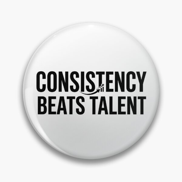 Item preview, Consistency Beats Talent Minimalist Black Typography designed and sold by Amituniqdesign .