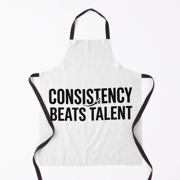 Item preview, Consistency Beats Talent Minimalist Black Typography designed and sold by Amituniqdesign .