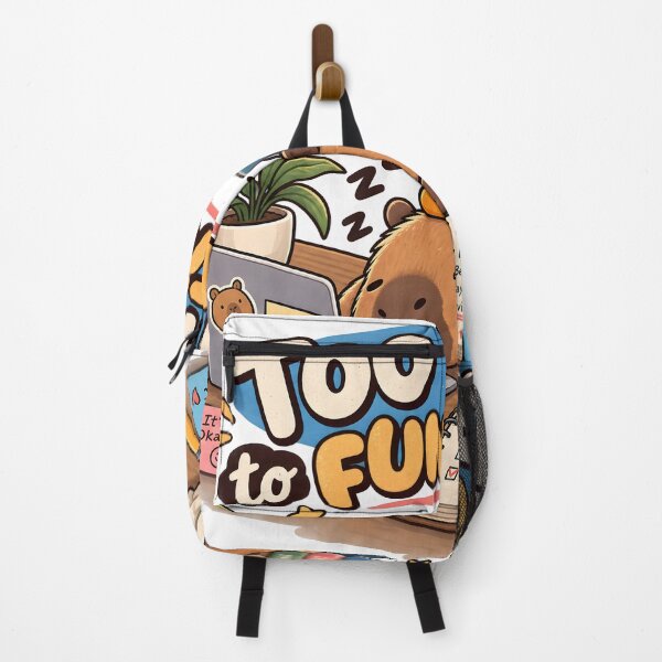 Item preview, Too Tired to Function Capybara Funny Cute Retro Work Humor designed and sold by suthee navakul.