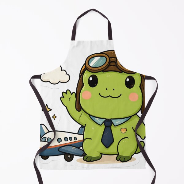Item preview, Cute Frog Pilot Flying Airplane Kawaii Aviation Travel designed and sold by denybz.