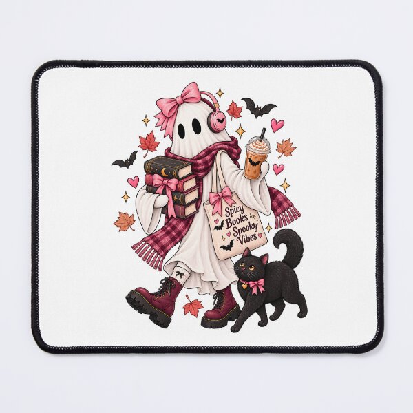 Item preview, Autumn spooky ghost - Spooky Readers Club designed and sold by Chaotically Cutee.