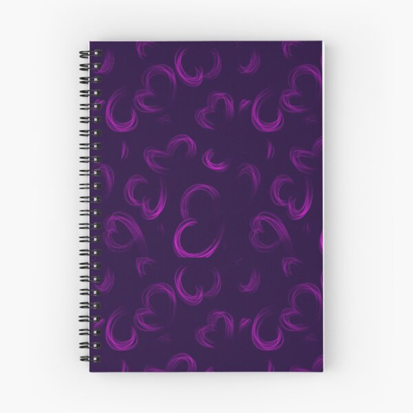 Item preview, Magenta Neon Hearts – Glowing Purple Love Pattern designed and sold by Ceylo Art.