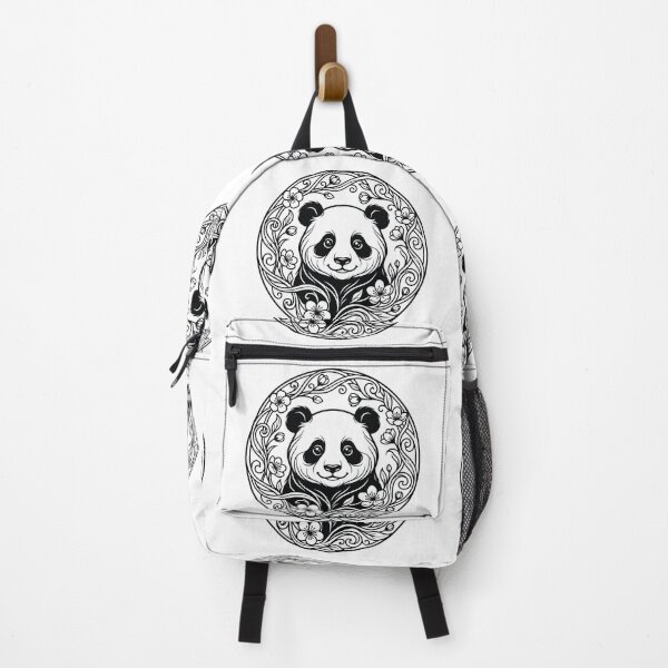 Item preview, Cute Panda Botanical Wreath Line Art Illustration designed and sold by ZUMERI.