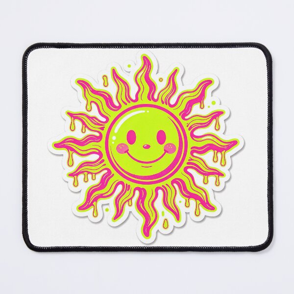 Item preview, Smiling Retro Dripping Neon Sun designed and sold by Unionportal.