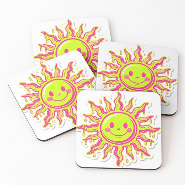 Item preview, Smiling Retro Dripping Neon Sun designed and sold by Unionportal.