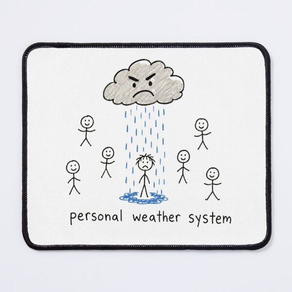 Item preview, Personal Weather System - Rain Cloud designed and sold by BadDrawingClub.
