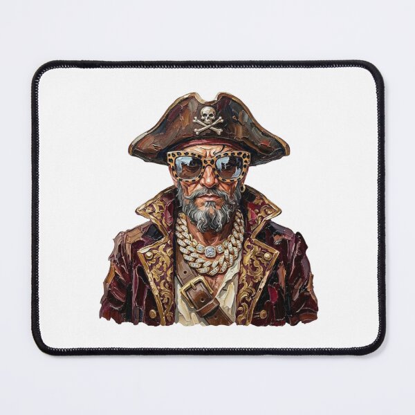 Item preview, Cool Glam Pirate Leopard Sunglasses Print designed and sold by HubShirt.