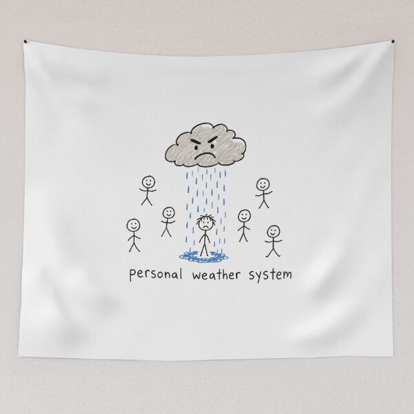 Item preview, Personal Weather System - Rain Cloud designed and sold by BadDrawingClub.