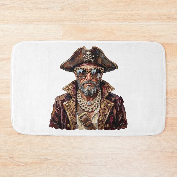 Item preview, Cool Glam Pirate Leopard Sunglasses Print designed and sold by HubShirt.