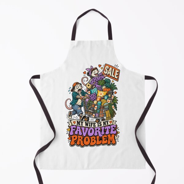 Item preview, My Wife Is My Favorite Problem - Funny Opossum Shopping Humor designed and sold by BumbleBloom7.
