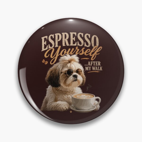 Item preview, Espresso Yourself Shih Tzu Coffee Lover Shirt – Funny Shih Tzu Dog Gift for Coffee Lovers designed and sold by PawsAndPallette .
