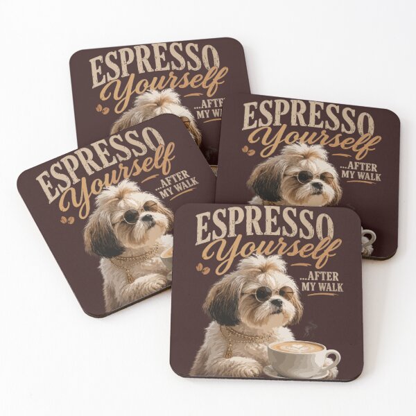 Item preview, Espresso Yourself Shih Tzu Coffee Lover Shirt – Funny Shih Tzu Dog Gift for Coffee Lovers designed and sold by PawsAndPallette .