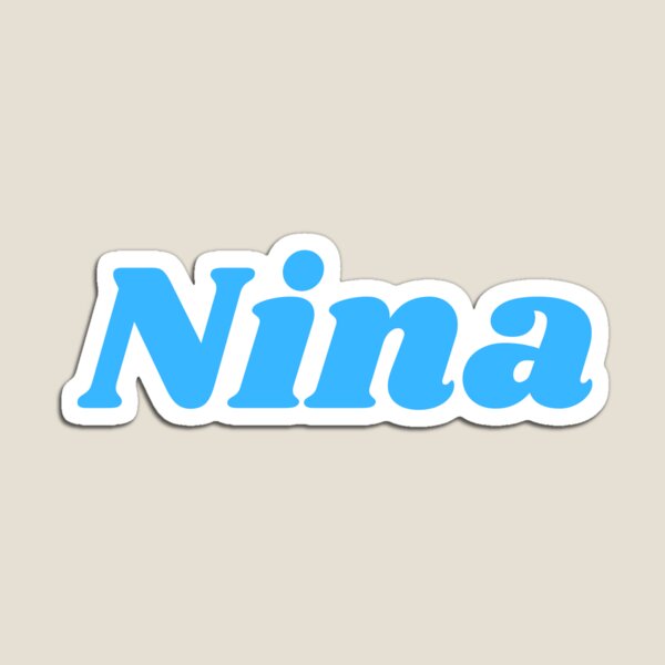 Item preview, Nina Name, Blue designed and sold by RedParker.