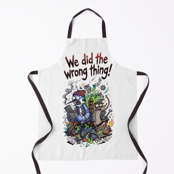 Item preview, Mordecai And Rigby We Did The Wrong Thing Explosion Regular Show Fan Art designed and sold by FreakToons.