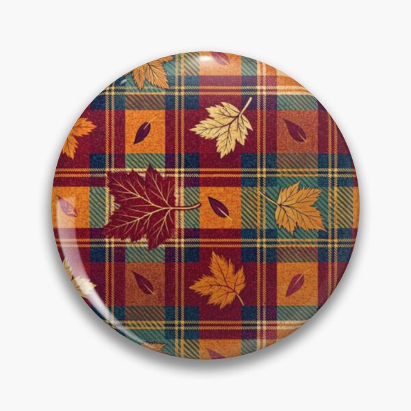 Item preview, Plaid and marple leaves fall- christmas pattern gift designed and sold by MentalDiaries.