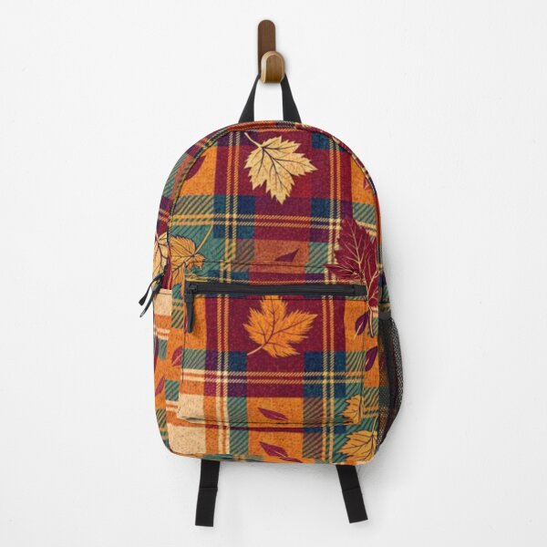 Item preview, Plaid and marple leaves fall- christmas pattern gift designed and sold by MentalDiaries.