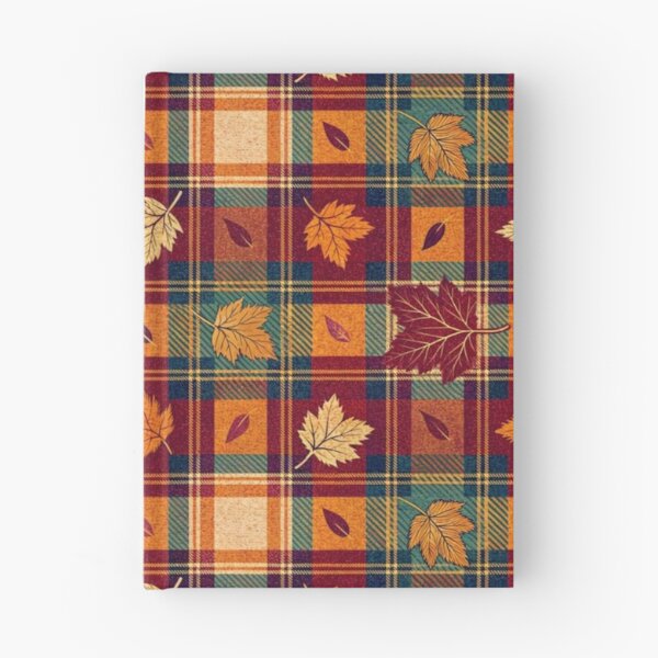 Item preview, Plaid and marple leaves fall- christmas pattern gift designed and sold by MentalDiaries.
