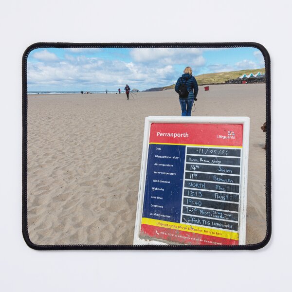 Item preview, Perranporth Surf Conditions Board on Beach with Lifeguards designed and sold by Paul Thompson Photography.