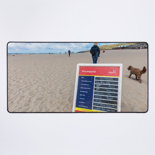 Item preview, Perranporth Surf Conditions Board on Beach with Lifeguards designed and sold by Paul Thompson Photography.