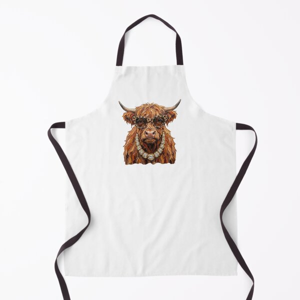 Item preview, Cool Highland Cow Leopard Sunglasses Print designed and sold by HubShirt.