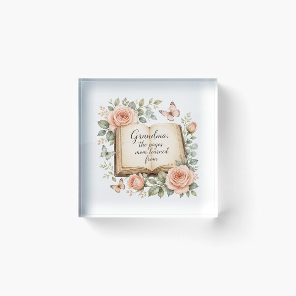 Item preview, Grandma The Pages Mom Learned From designed and sold by CozyMomDesign.