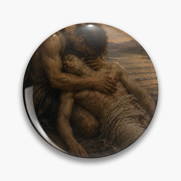 Item preview, Achilles Mourning Patroclus – Renaissance Greek Mythology designed and sold by Pop, Culture and Stuff.