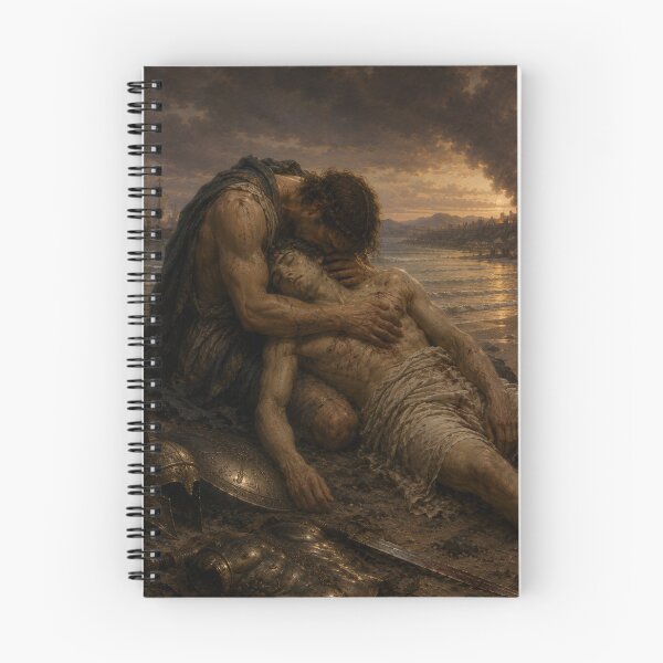 Item preview, Achilles Mourning Patroclus – Renaissance Greek Mythology designed and sold by Pop, Culture and Stuff.