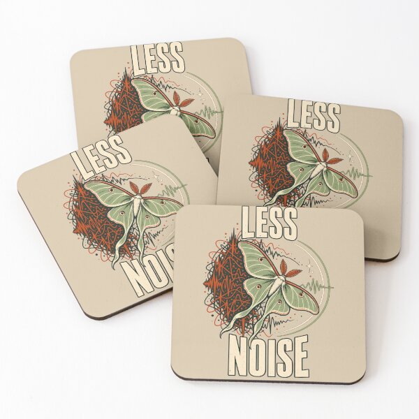 Item preview, Less Noise – Luna Moth and Sound Waves designed and sold by VioVibe.