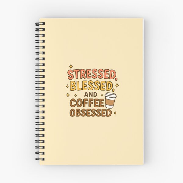 Item preview, Back to school pt.8: Stressed, Blessed and Coffee obsessed  designed and sold by P.L.U.T.O.