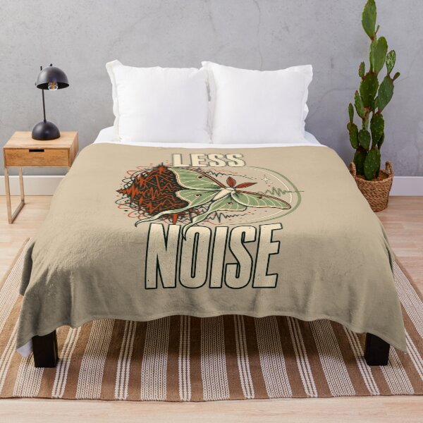 Item preview, Less Noise – Luna Moth and Sound Waves designed and sold by VioVibe.