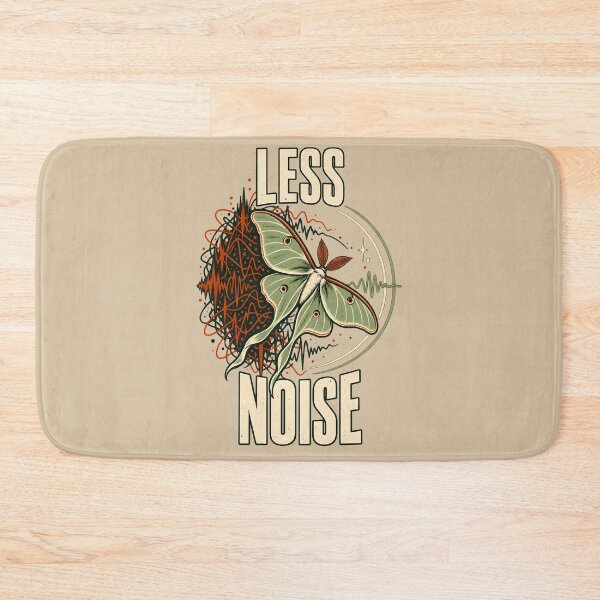 Item preview, Less Noise – Luna Moth and Sound Waves designed and sold by VioVibe.
