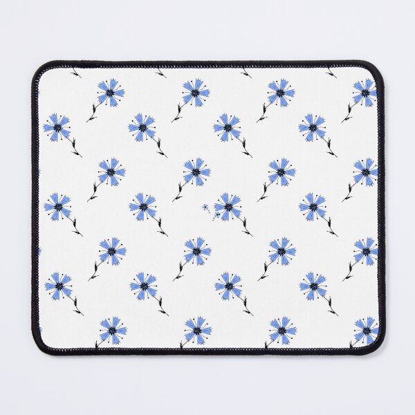 Item preview, Pattern of cornflowers with stems and leaves designed and sold by ZorianArt.