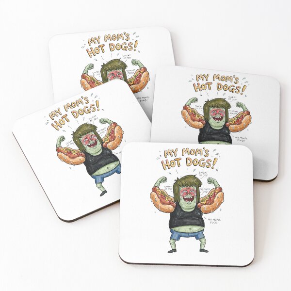 Item preview, Muscle Man Flexing Hot Dog Biceps My Moms Hot Dogs Regular Show Fan Art designed and sold by FreakToons.