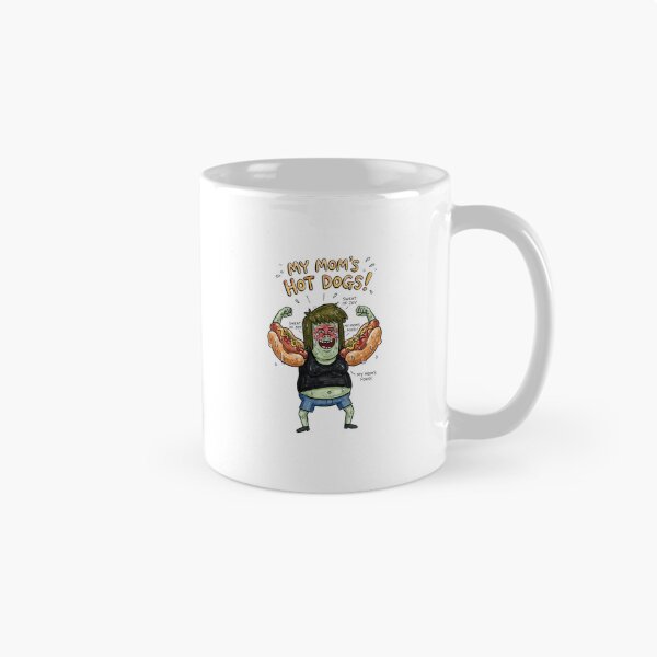 Item preview, Muscle Man Flexing Hot Dog Biceps My Moms Hot Dogs Regular Show Fan Art designed and sold by FreakToons.