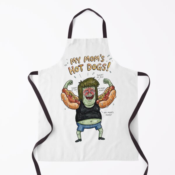 Item preview, Muscle Man Flexing Hot Dog Biceps My Moms Hot Dogs Regular Show Fan Art designed and sold by FreakToons.