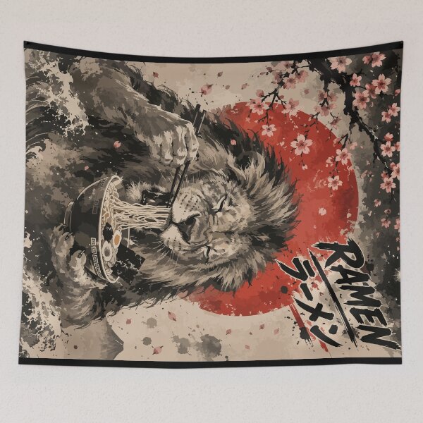 Item preview, Lion Ramen Sumie Japanese Vintage designed and sold by TomFrontierArt.