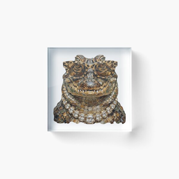 Item preview, Cool Glam Alligator Leopard Sunglasses Print designed and sold by HubShirt.