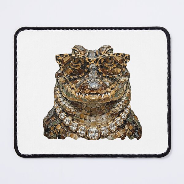 Item preview, Cool Glam Alligator Leopard Sunglasses Print designed and sold by HubShirt.