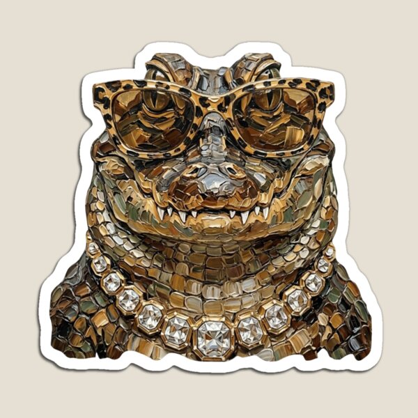 Item preview, Cool Glam Alligator Leopard Sunglasses Print designed and sold by HubShirt.