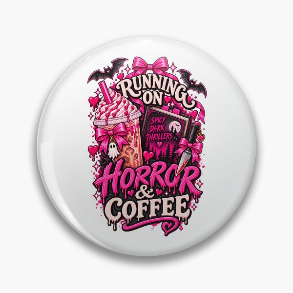 Item preview, Running on Horror & Coffee - Spooky Readers Club designed and sold by Chaotically Cutee.