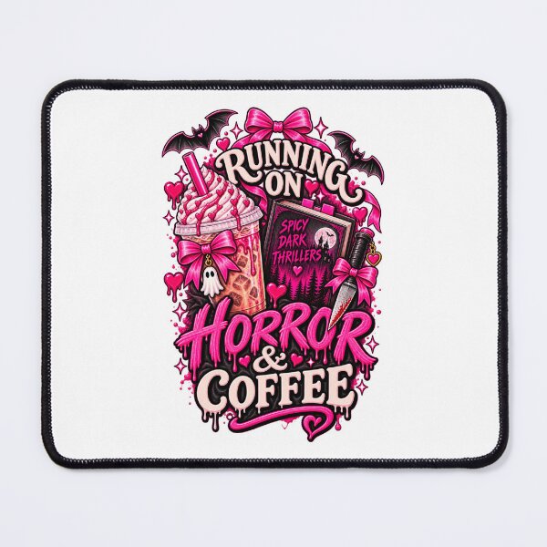 Item preview, Running on Horror & Coffee - Spooky Readers Club designed and sold by Chaotically Cutee.