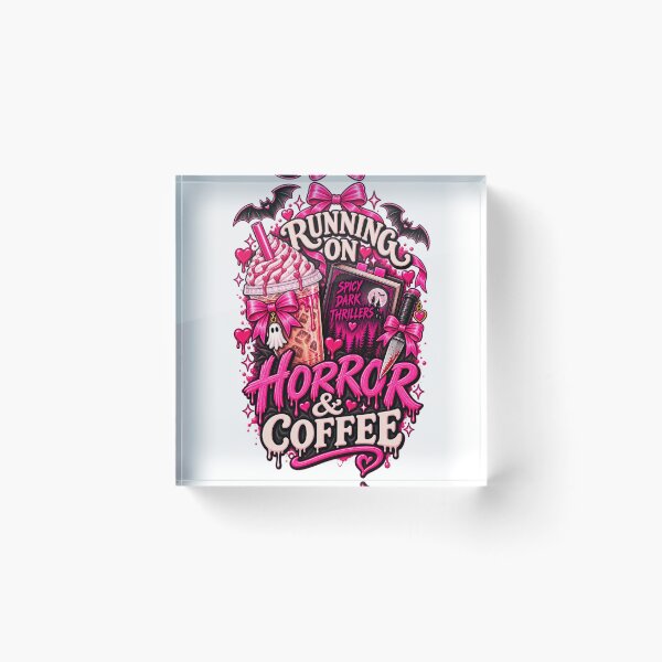 Item preview, Running on Horror & Coffee - Spooky Readers Club designed and sold by Chaotically Cutee.