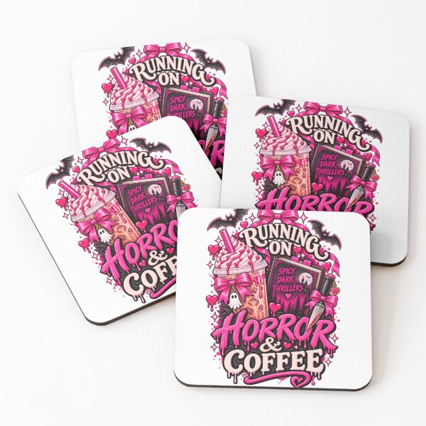 Item preview, Running on Horror & Coffee - Spooky Readers Club designed and sold by Chaotically Cutee.